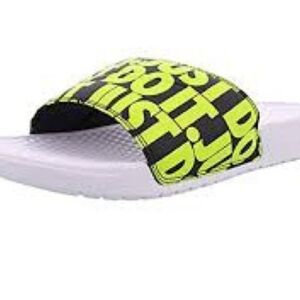 Nike Slide Sandals with Yellow and Black Design